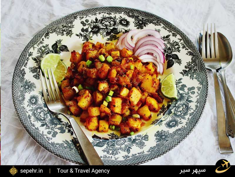 دو پیازه آلو-غذای سنتی شیراز- خرید بلیط هواپیما شیراز