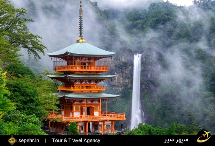 آبشار ناچی زیباترین آبشار ژاپن-خرید بلیط هواپیما