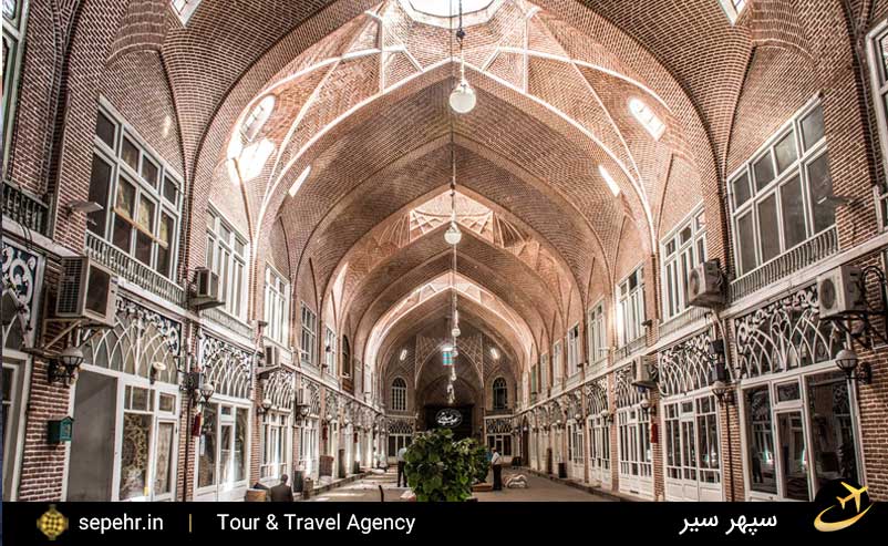 بازار بزرگ تبریز یکی از جاذبه هیای زیبا-خرید بلیط هواپیما